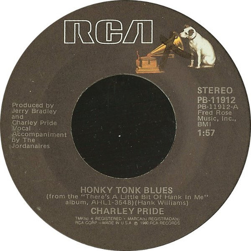 Charley Pride - Honky Tonk Blues (7", Ind)