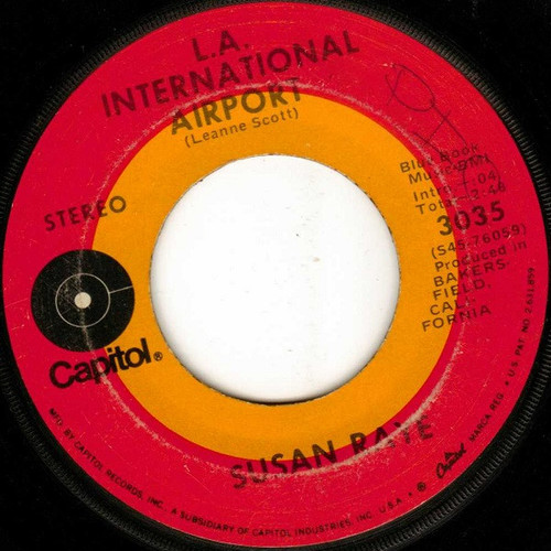 Susan Raye - L.A. International Airport - Capitol Records - 3035 - 7", Single, Jac 1054755178
