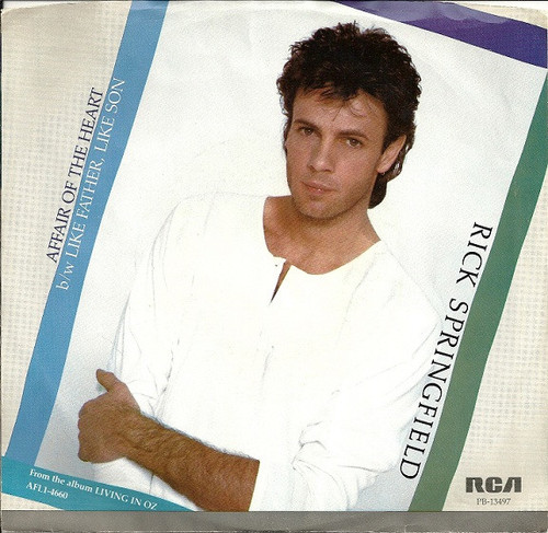 Rick Springfield - Affair Of The Heart (7", Single, Styrene, She)