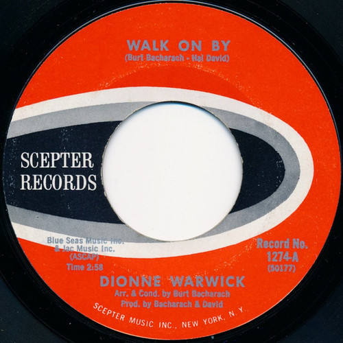 Dionne Warwick - Walk On By - Scepter Records - 1274 - 7", Single 1054781475