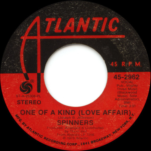 Spinners - One Of A Kind (Love Affair) (7", Single, Pla)