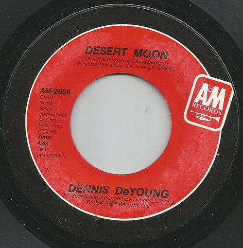 Dennis DeYoung - Desert Moon / Gravity (7", Single, 'W')