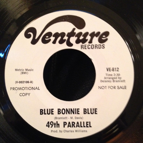 49th Parallel (2) - Blue Bonnie Blue (7", Single, Promo)