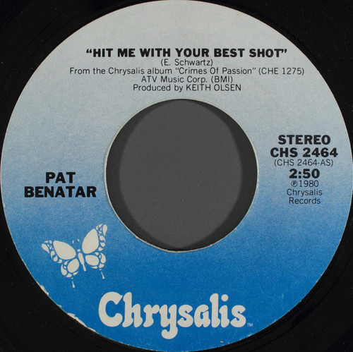 Pat Benatar - Hit Me With Your Best Shot (7", Single, Pit)