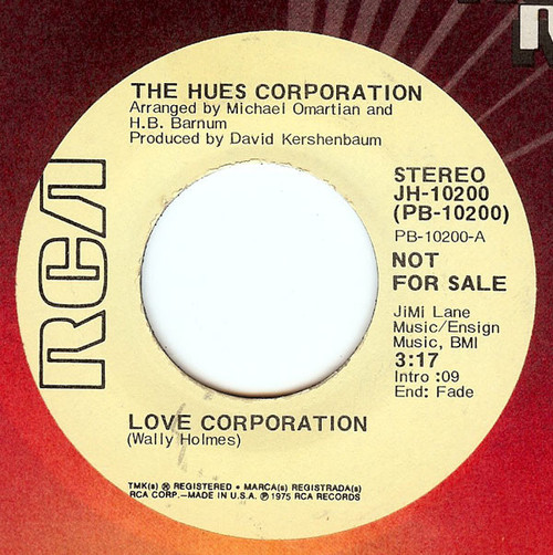 The Hues Corporation - Love Corporation (7", Mono, Promo)