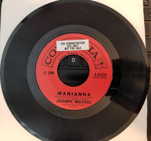 Johnny Mathis - Marianna - Columbia - 4-42420 - 7", Single 1057979934