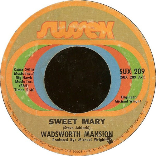 Wadsworth Mansion - Sweet Mary - Sussex - SUX 209 - 7", Single 1057981324