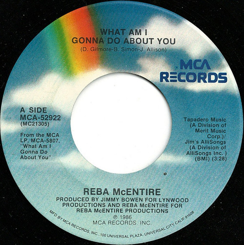Reba McEntire - What Am I Gonna Do About You - MCA Records - MCA-52922 - 7", Single, Pin 1058020391