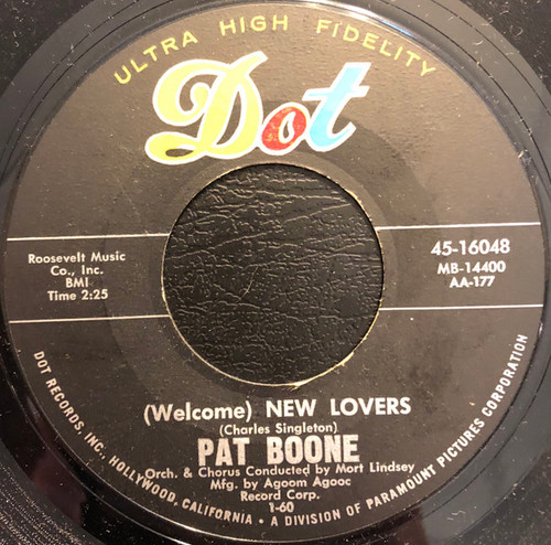 Pat Boone - (Welcome) New Lovers /  Words (7", Single)