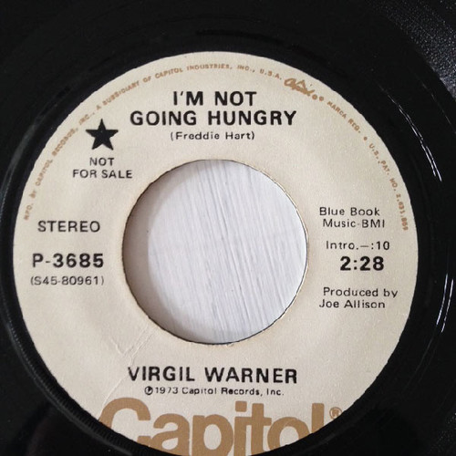 Virgil Warner - I'm Not Going Hungry (7", Promo)