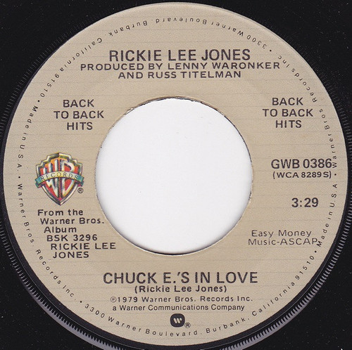 Rickie Lee Jones - Chuck E.'s In Love / Young Blood (7", Single, RE)