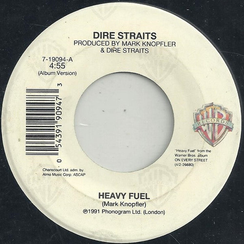 Dire Straits - Heavy Fuel (7", Single)