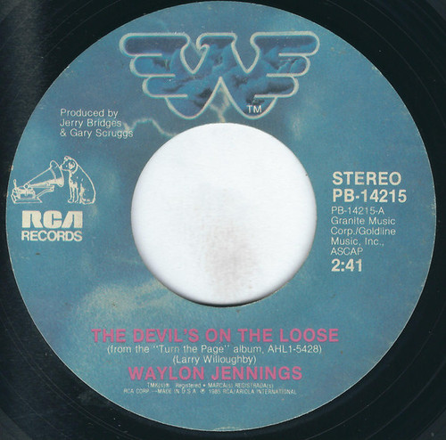 Waylon Jennings - The Devil's On The Loose / Good Morning John - RCA - PB-14215 - 7", Styrene, Ind 1058852081
