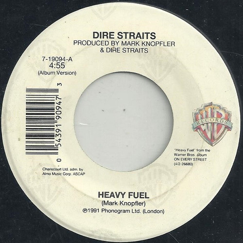Dire Straits - Heavy Fuel - Warner Bros. Records - 7-19094 - 7", Single 1058852229