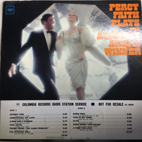 Percy Faith - Plays The Academy Award Winner And Other Great Movie Themes - Columbia - CL 2650 - LP, Mono 1058957134