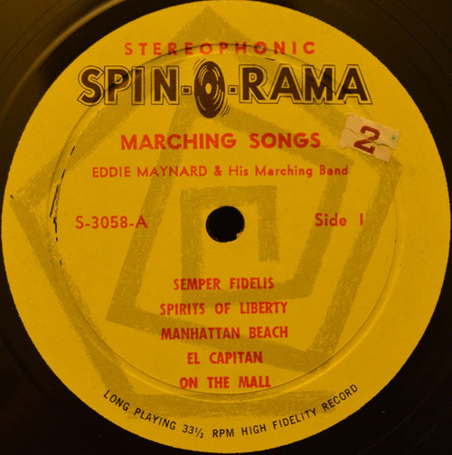 Eddie Maynard And His Marching Band - Marching Songs (LP, Album)