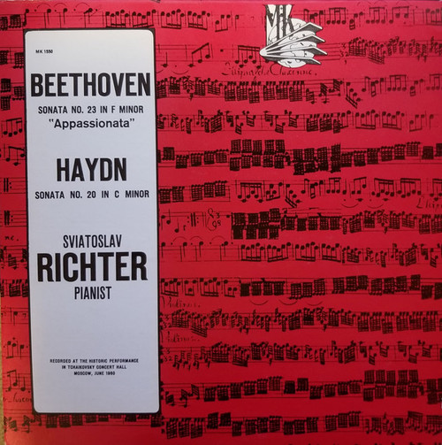 Beethoven*, Haydn*, Sviatoslav Richter - Sonata No. 23 In F Minor  "Appassionata"  / Sonata No. 20 In C Minor (LP, Album, Mono)