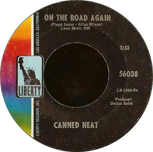 Canned Heat - On The Road Again / Boogie Music - Liberty - 56038 - 7", Single, Styrene 1066026610