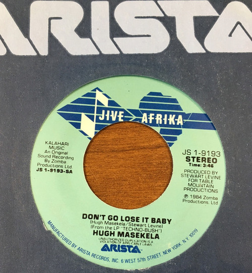 Hugh Masekela - Don't Go Lose It Baby (7")