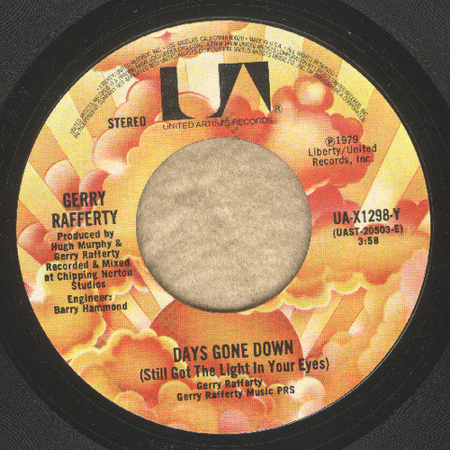 Gerry Rafferty - Days Gone Down (Still Got The Light In Your Eyes) - United Artists Records - UA-X1298-Y - 7" 1066038121