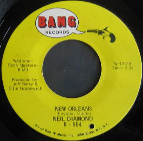 Neil Diamond - New Orleans / Hanky Panky (7", Single)