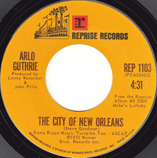 Arlo Guthrie - The City Of New Orleans (7", Single)