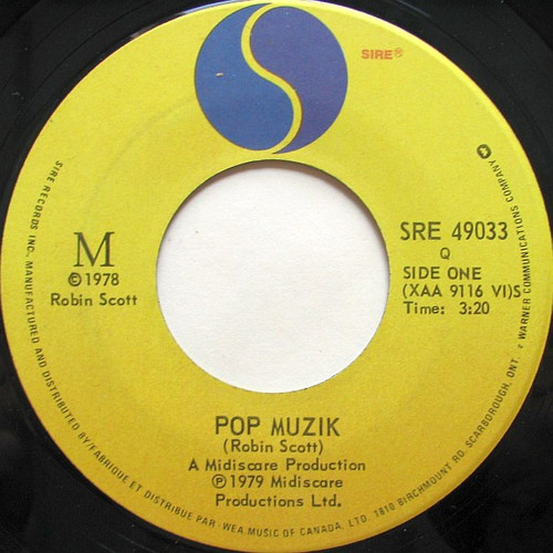 M (2) - Pop Muzik - Sire - SRE 49033 - 7", Single 1066080917