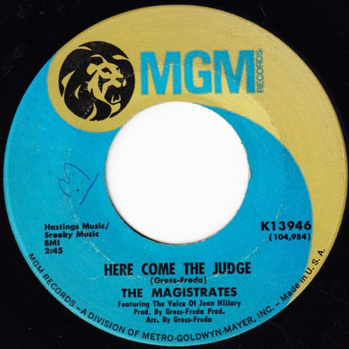 The Magistrates - Here Come The Judge / Girl (7", Single)