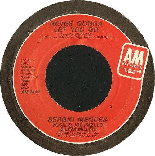 Sergio Mendes* - Never Gonna Let You Go (7", Single, Styrene, Pit)