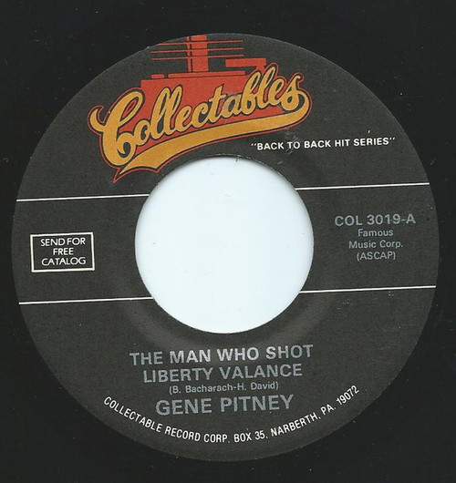 Gene Pitney - (The Man Who Shot) Liberty Valance (7", Single)