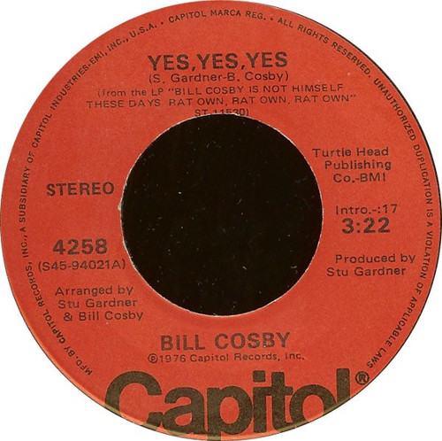 Bill Cosby - Yes, Yes, Yes / Ben (7")