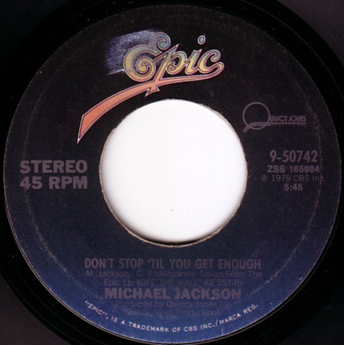 Michael Jackson - Don't Stop 'Til You Get Enough / I Can't Help It (7", Single, Ter)