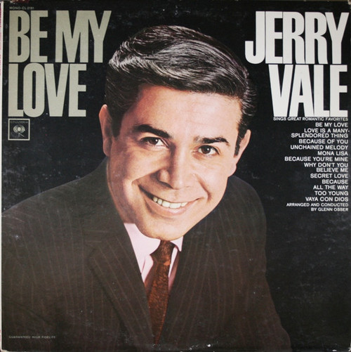 Jerry Vale - Be My Love - Columbia - CL 2181 - LP, Album, Mono 1069302729