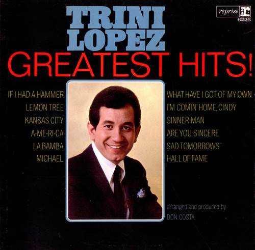 Trini Lopez - Greatest Hits (LP, Comp, Mono, Pit)