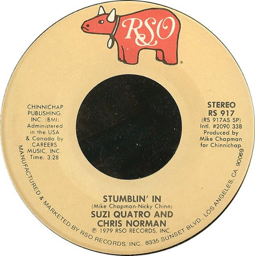 Suzi Quatro & Chris Norman - Stumblin' In (7", Single, Spe)