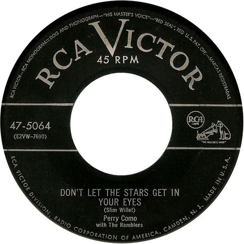 Perry Como With The Ramblers (3) - Don't Let The Stars Get In Your Eyes / Lies - RCA Victor - 47-5064 - 7" 1071616091