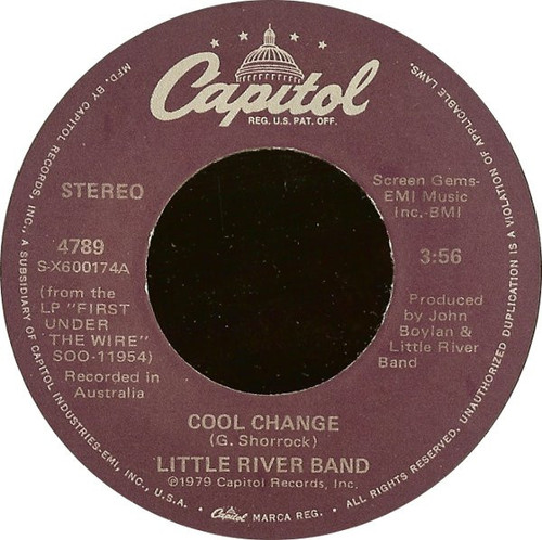 Little River Band - Cool Change / Middle Man (7", Win)