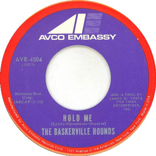 The Baskerville Hounds - Hold Me (7", Single)