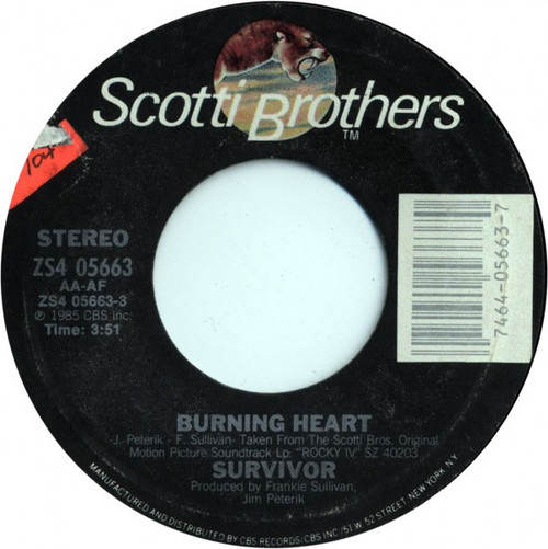 Survivor - Burning Heart (7")