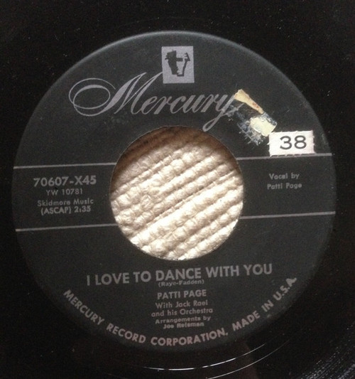 Patti Page - I Love To Dance With You (7", Single)