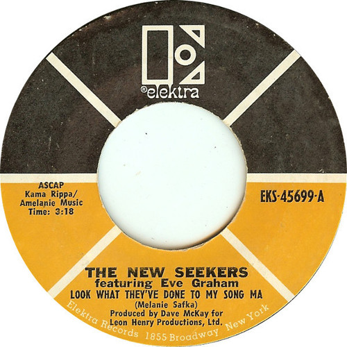 The New Seekers - Look What They've Done To My Song Ma - Elektra - EKS-45699 - 7", Single, Ter 1072516714