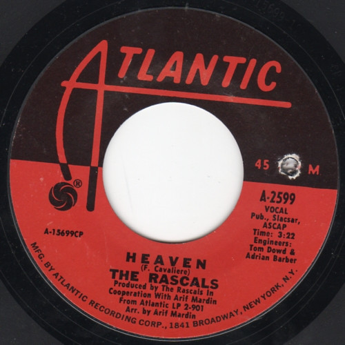 The Rascals - Heaven (7", Single, CP )