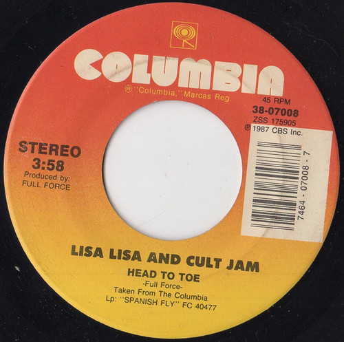 Lisa Lisa And Cult Jam* - Head To Toe (7", Single, Styrene, Spe)