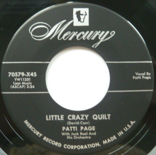 Patti Page - Little Crazy Quilt / Keep Me In Mind (7")