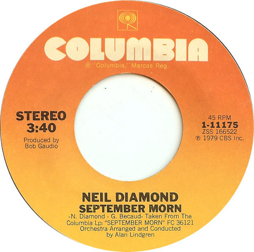 Neil Diamond - September Morn / I'm A Believer - Columbia - 1-11175 - 7", Single, Styrene 1073535893