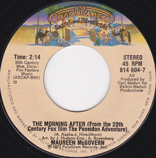 Maureen McGovern - The Morning After (7", Single, Styrene)