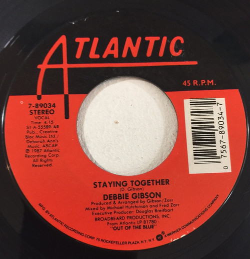 Debbie Gibson - Staying Together - Atlantic - 7-89034 - 7", Single, AR 1073586078