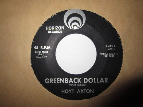 Hoyt Axton - Greenback Dollar (7", Mono)