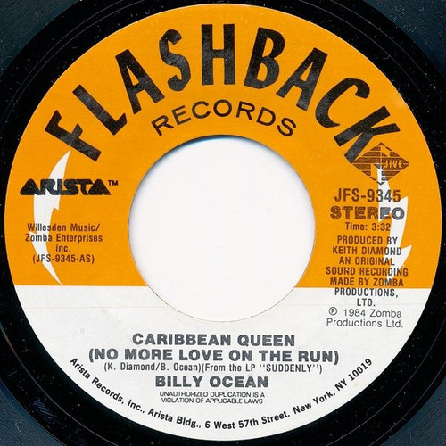 Billy Ocean - Caribbean Queen (No More Love On The Run) (7", Single)