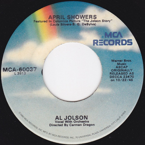 Al Jolson - Swanee / April Showers (7", RE, RP)